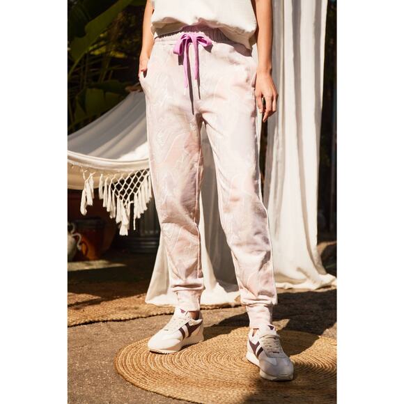 New Anthropologie The Upside Long Island Marbled Joggers $169 X-SMALL / US 4 - Picture 1 of 4